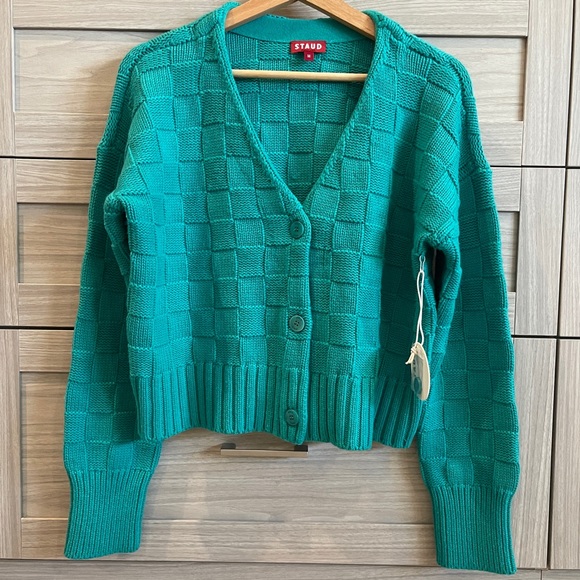 Staud Lake Cardigan in Seaglass (SIZE M) - Picture 1 of 10